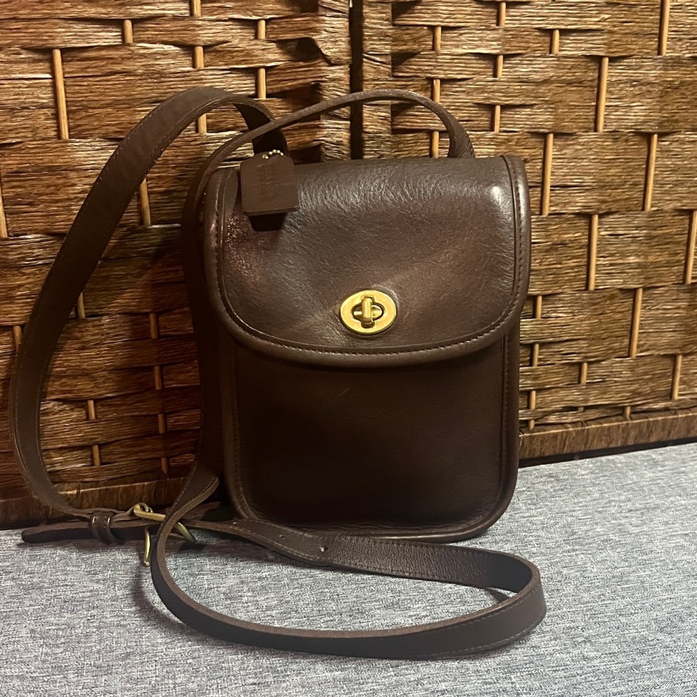 Coach Brown Vintage Leather Crossbody Bag